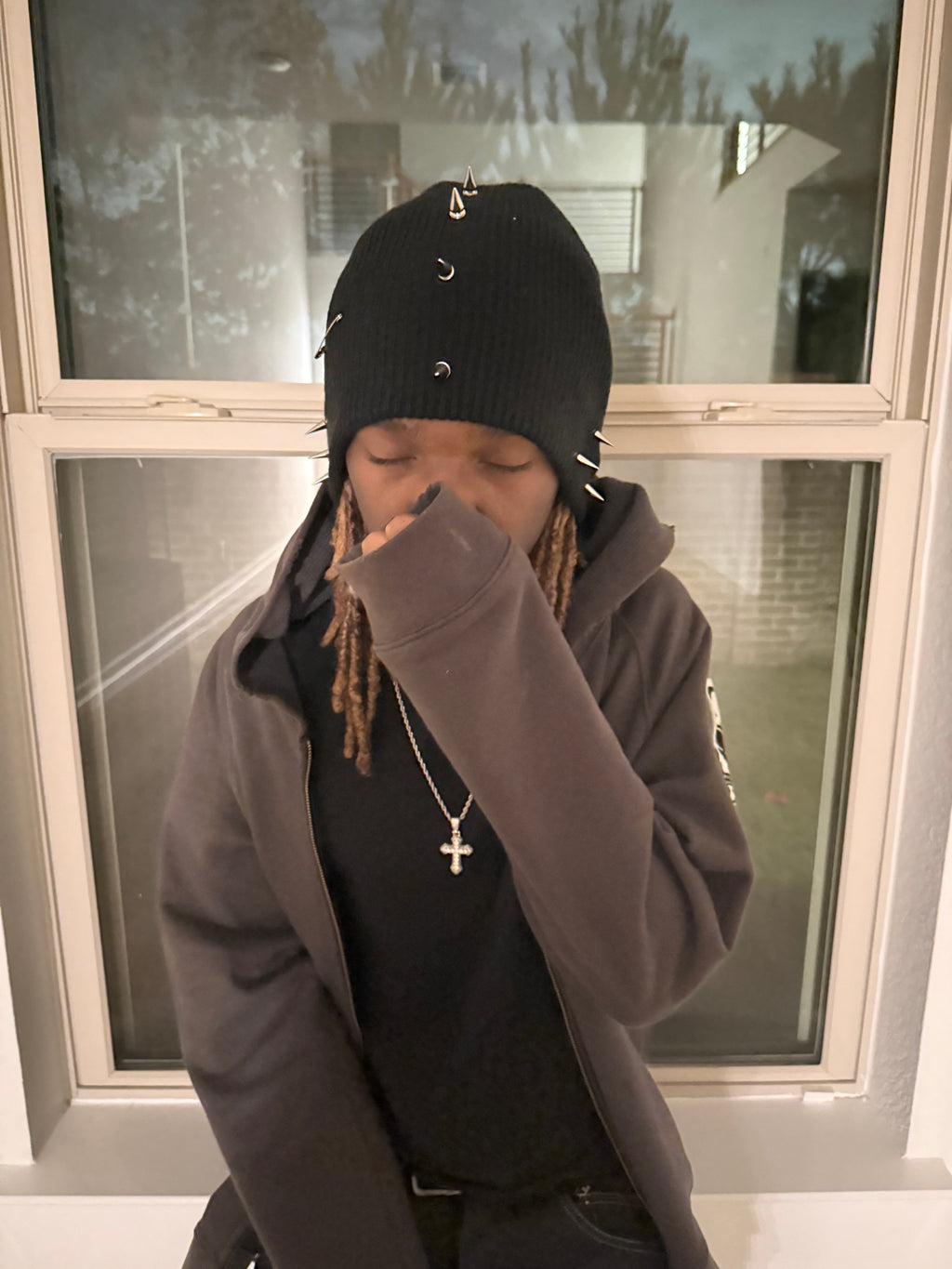 Studded beanie